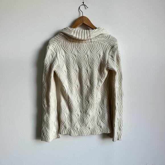 Vintage MODA INTERNATIONAL Textured Wool-Blend Bell-Sleeve Knit Sweater - Picture 4 of 9